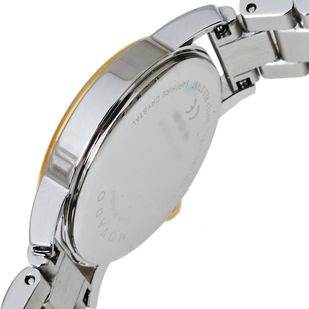 Movado Black  Stainless Steel 2100018 Museum Quartz Women's Wristwatch 28MM In Excellent Condition In Dubai, Al Qouz 2