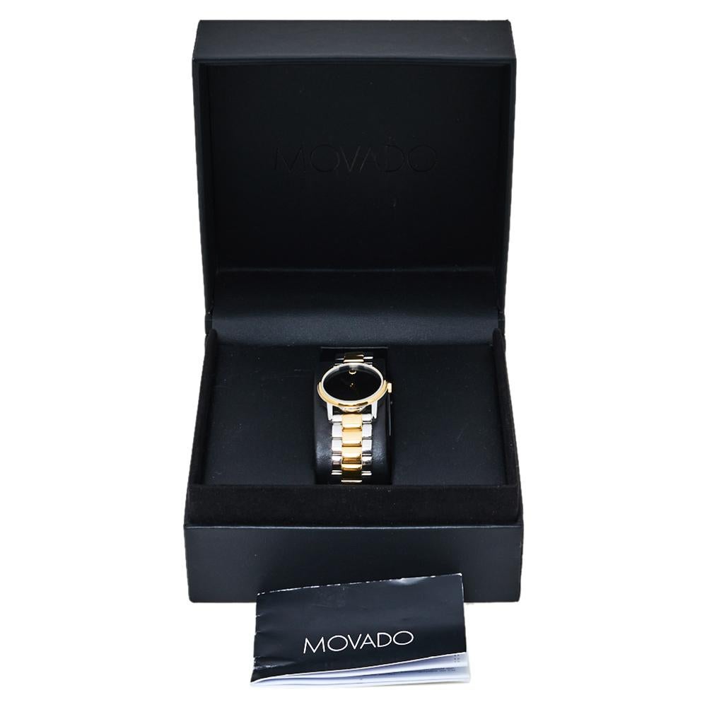 Movado Black  Stainless Steel 2100018 Museum Quartz Women's Wristwatch 28MM 1