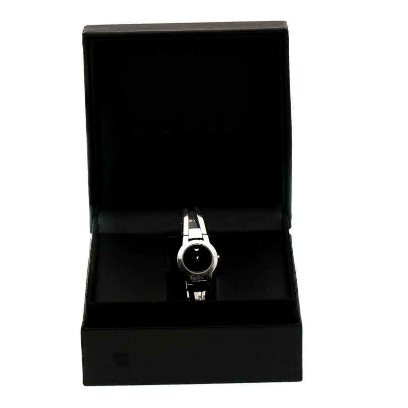 Movado Black Stainless Steel Amorosa 84 E4 1842 Women's Wristwatch 24 mm 1