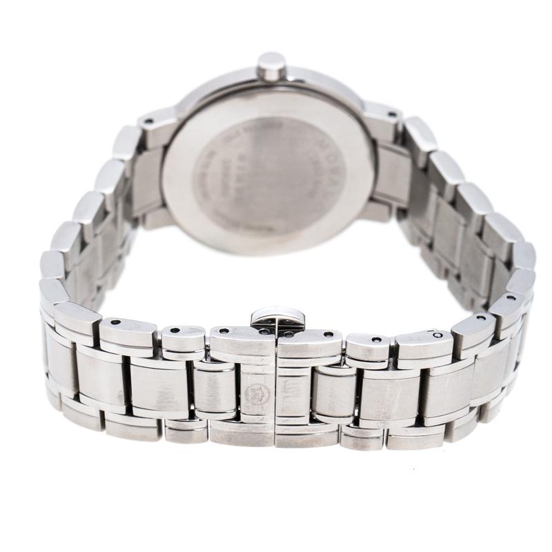 Movado Black Stainless Steel M0.08.03.014.1031.1033.4/002 Women's Wristwatch 27M 2