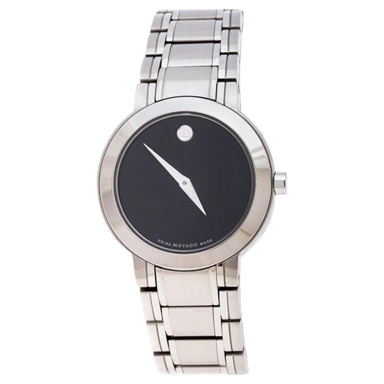Movado Black Stainless Steel M0.08.03.014.1031.1033.4/002 Women's Wristwatch 27M