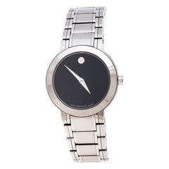 Movado Black Stainless Steel M0.08.03.014.1031.1033.4/002 Womens Wristwatch 27MM