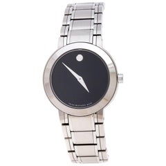 Movado Black Stainless Steel M0.08.03.014.1031.1033.4/002 Womens Wristwatch 27MM