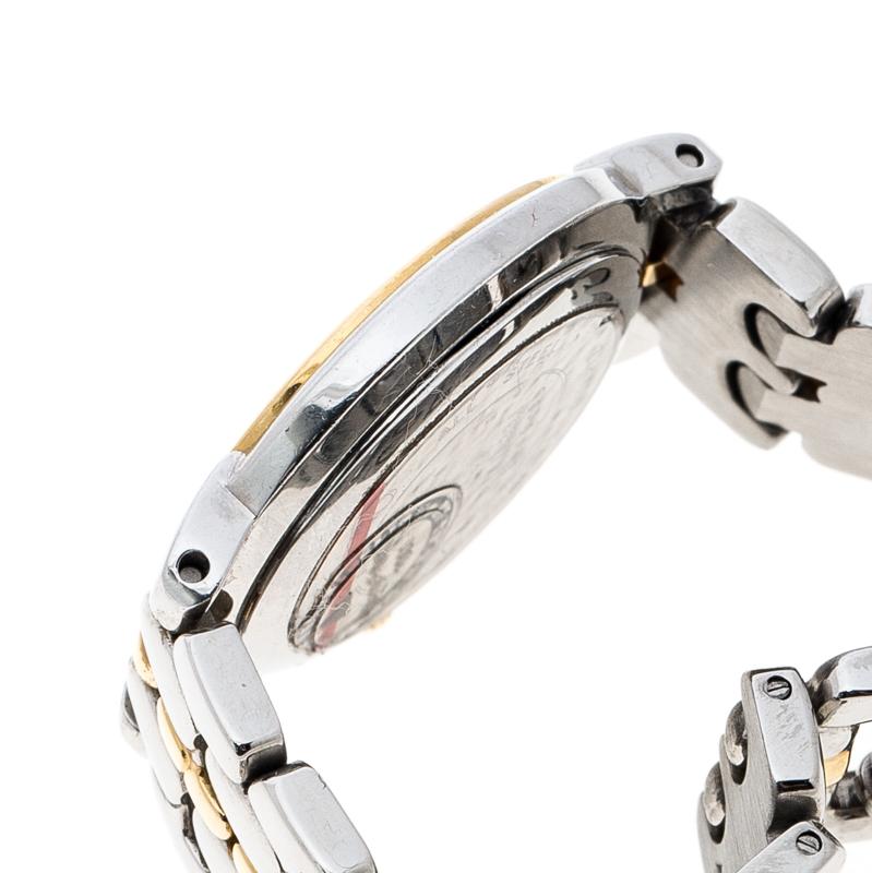 Movado Black Two Tone Stainless Steel Museum Women's Wristwatch 26MM In Good Condition In Dubai, Al Qouz 2