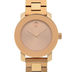 Movado Bold Rose Gold Tone Steel Quartz Ladies Watch 3600435
