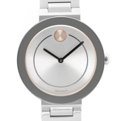 Movado Bold Stainless Steel Silver Dial Quartz Ladies Watch 3600497