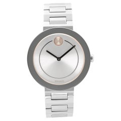 Movado Bold Stainless Steel Silver Dial Quartz Ladies Watch 3600497
