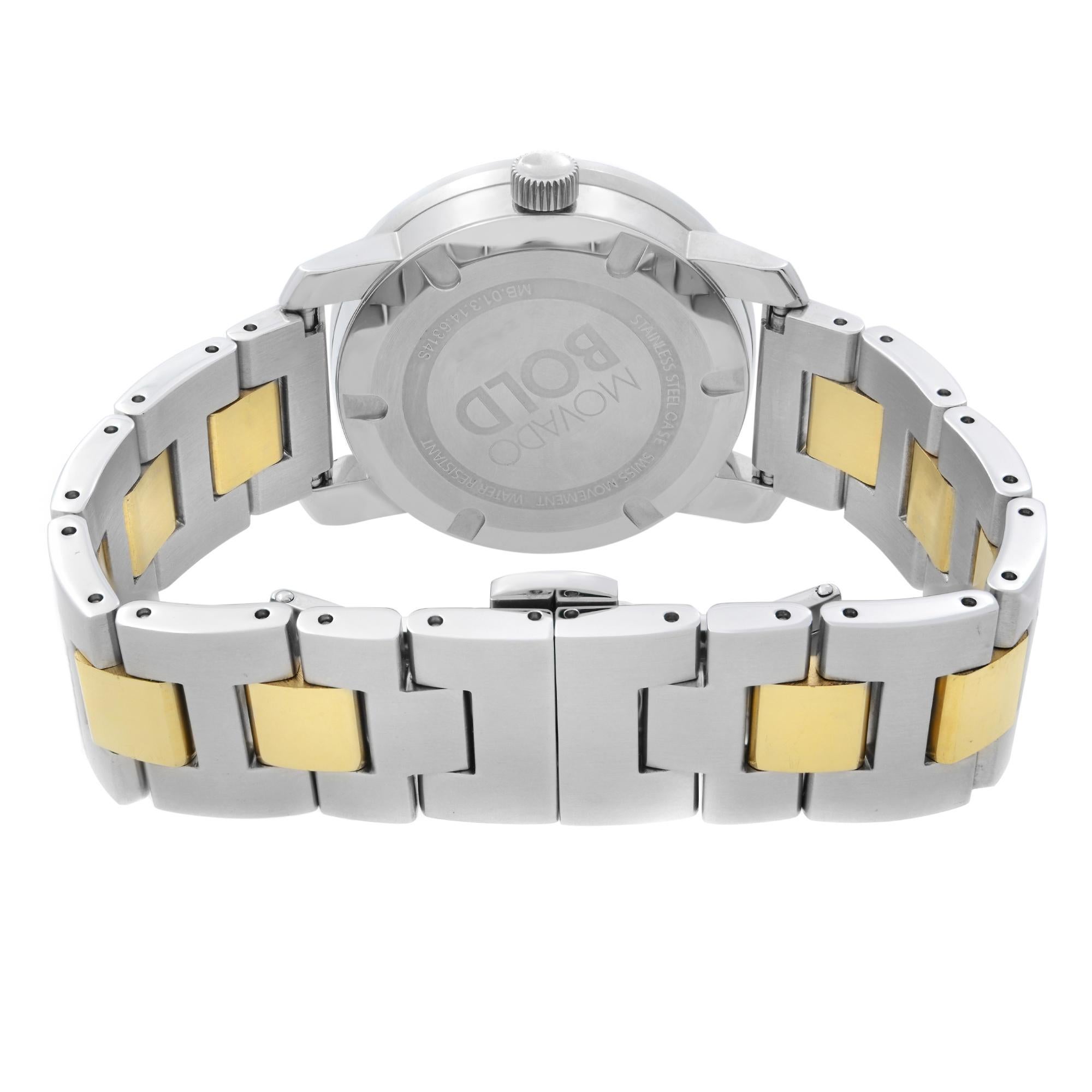 Movado Bold Two-Tone Steel Diamonds Silver Dial Quartz Ladies Watch 3600451 1