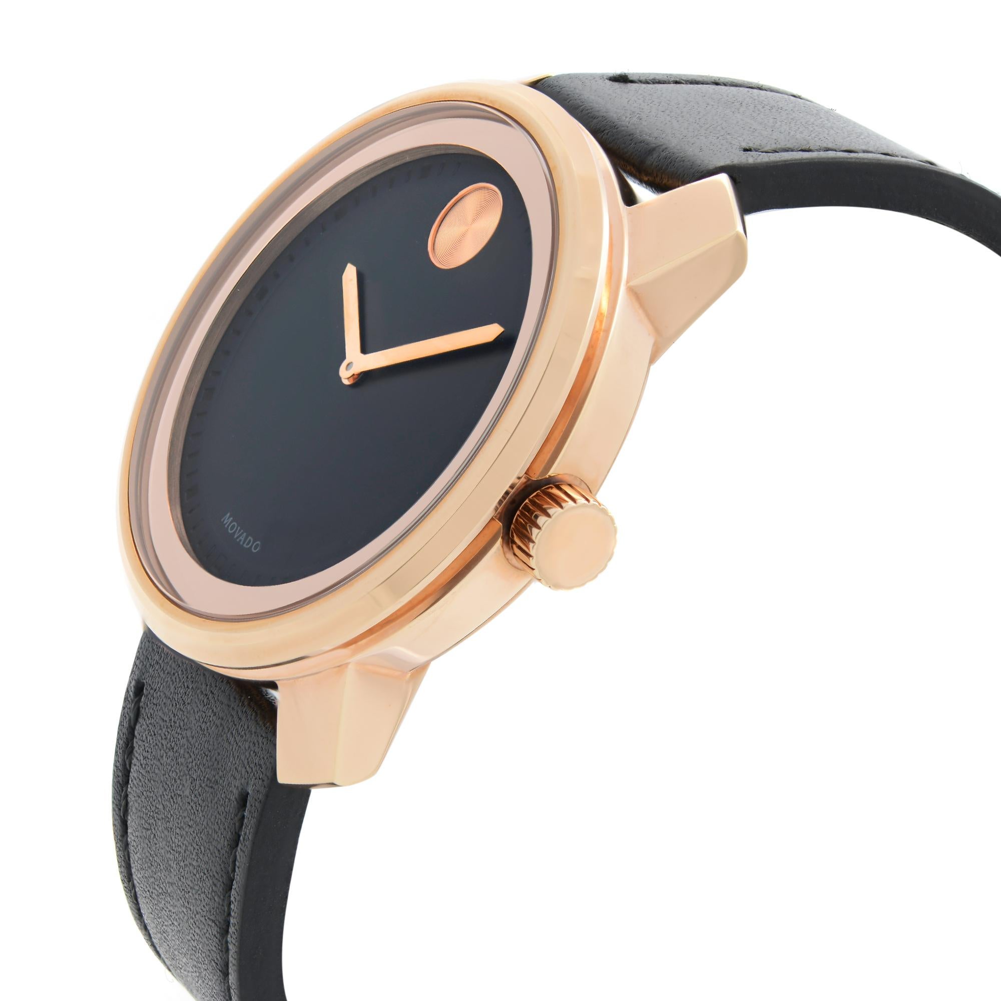 movado bold black and gold