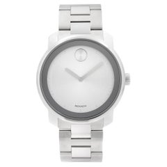 Movado Bold Stainless Steel Silver Dial Quartz Mens Watch 3600257