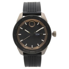 Movado Bold 43mm Acciaio Day-Date Quadrante Nero Orologio da Uomo al Quarzo 3600452