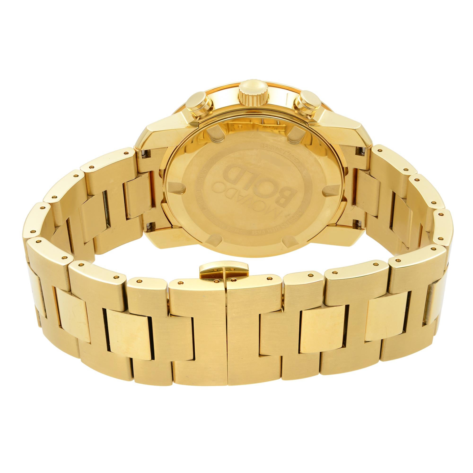 Movado Bold Ion Herrenuhr aus vergoldetem Stahlquarz 3600278 2
