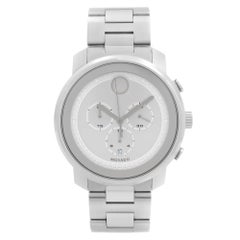 Movado Bold Chronograph Stainless Steel Silver Dial Quartz Mens Watch 3600276