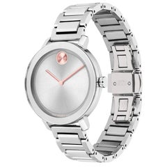 Movado Bold Evolution 34mm Silver Dial Stainless Steel Ladies Watch 3600821