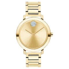 Movado Bold Evolution Montre pour femme 34 mm avec cadran en acier inoxydable et or, 3600649