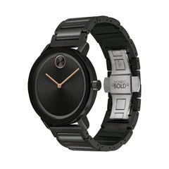 Movado Bold Evolution 40mm Black Dial Stainless Steel Men's Watch 3600752