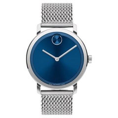 Movado Bold Evolution Blue Dial Stainless Steel Men's Watch 3600901
