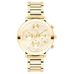 Movado Bold Evolution Chronograph 38mm Gold Dial Ladies Watch 3600788