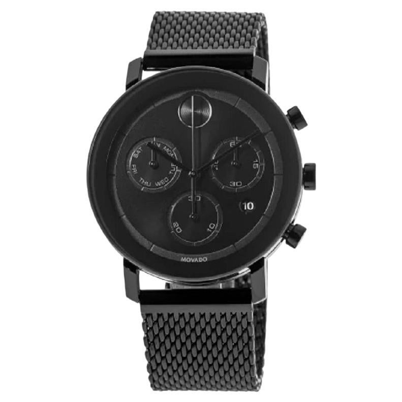 Movado Bold Evolution Chronograph 42mm Black Dial Men's Watch 3600760