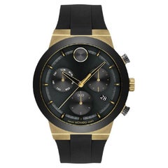Movado Bold Fusion 44mm Chronograph Quartz Black Dial Men's Watch 3600712