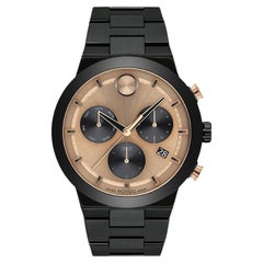 Movado Bold Fusion Chronograph 44mm Bronze Dial Stainless Steel Watch 3600897