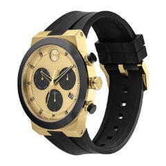 Movado Bold Fusion Chronograph 44mm Gold Dial Men's Watch 3600895