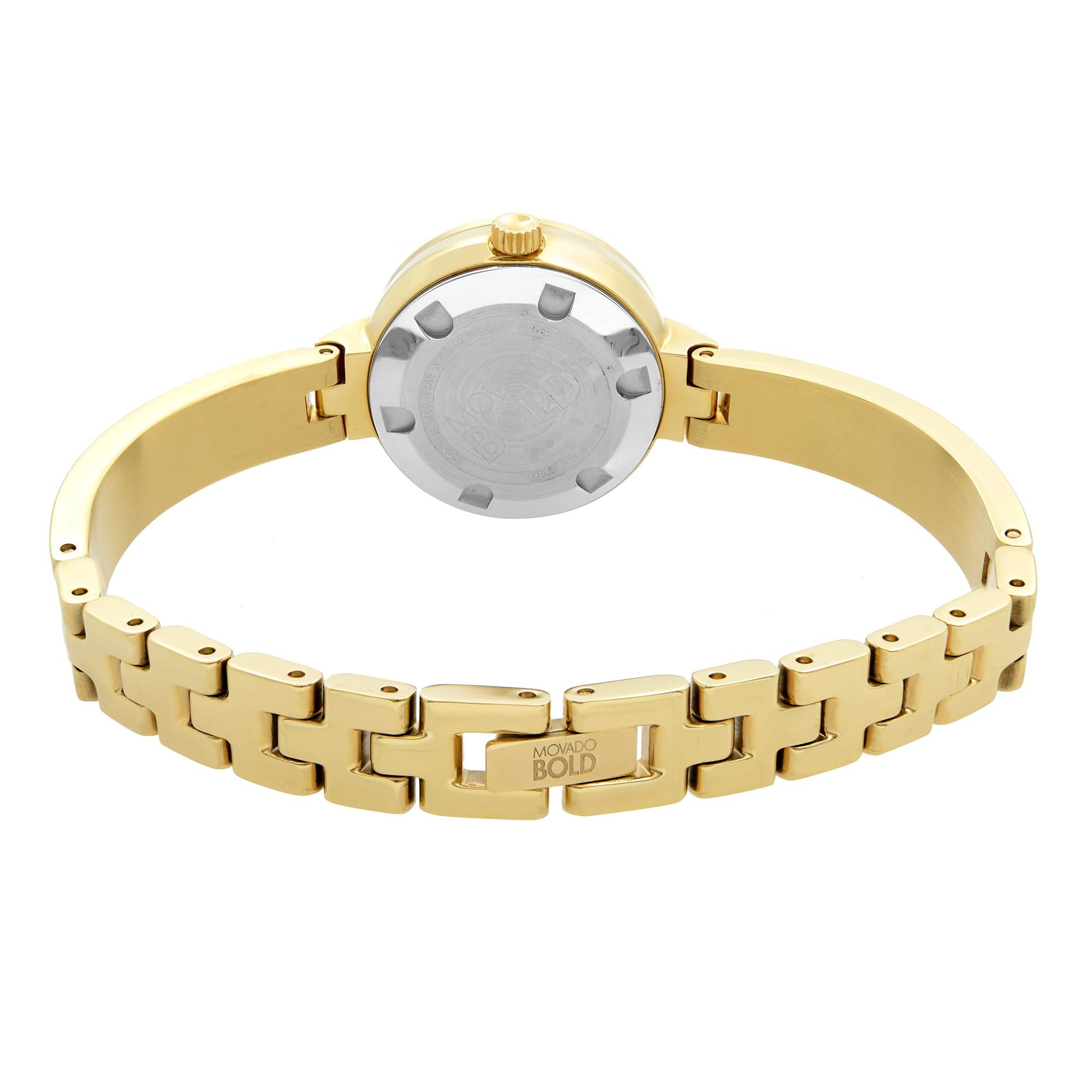 movado bold gold with diamonds