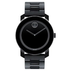 Movado Bold TR90 42mm Black Dial Stainless Steel Men's Watch 3600047