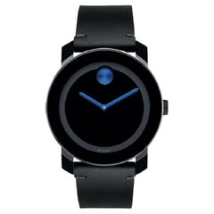 Movado Bold TR90 42mm Black Dial Stainless Steel Men's Watch 3600307