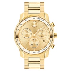 Montre Hommes Movado Bold Verso Gold Chronograph 44mm Acier inoxydable 3600741