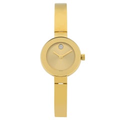 Movado Bold Yellow Gold Tone Quartz Ladies Watch 3600285