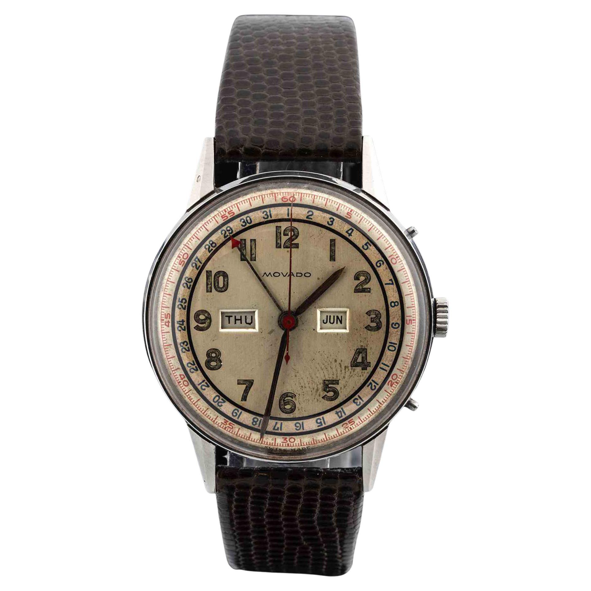 Movado Cal. 470, Steel, Watch 1940s For Sale