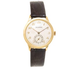 Movado Yellow Gold Calatrava Vintage Manual Wind Wristwatch, circa 1940s