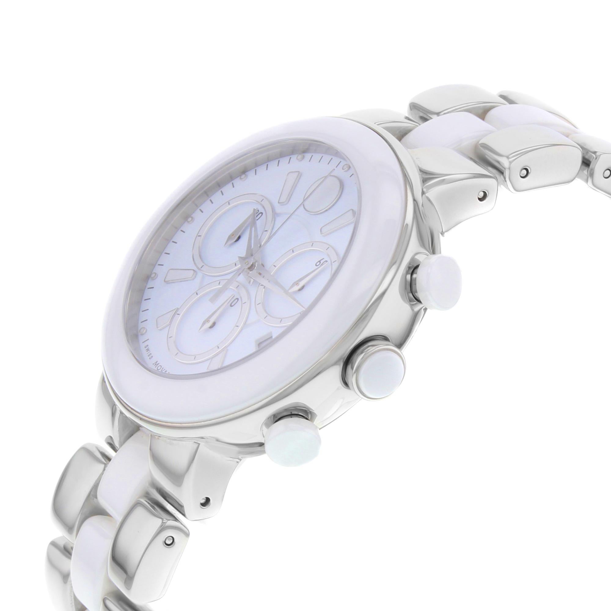 movado white ceramic watch