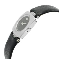 Movado Dolca Black Museum Dial Steel Quartz Ladies Watch 84.A1.1310