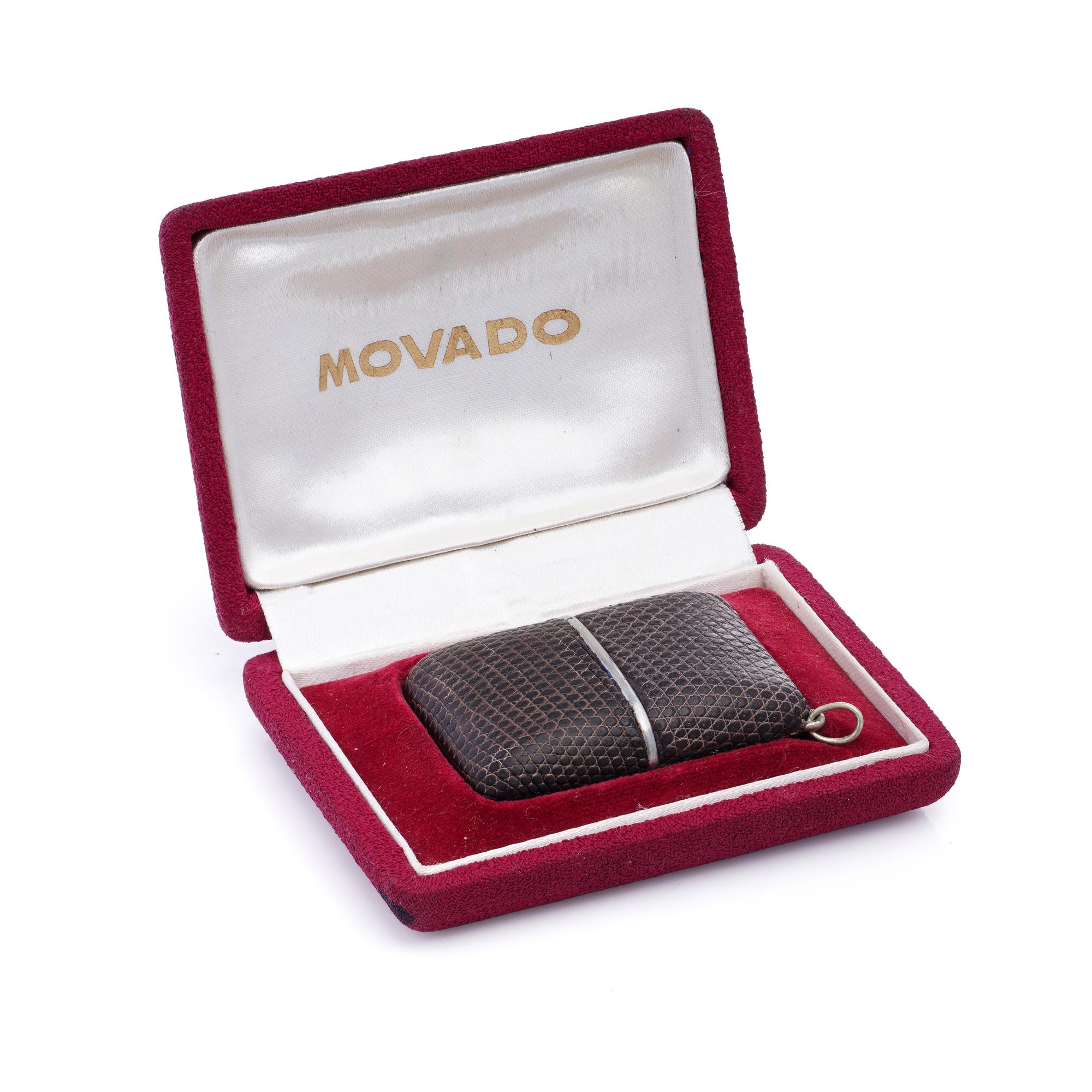 Movado Ermeto Triple Calendar Moonphase Travel Watch – Ref. 1250/614 M In Good Condition For Sale In Braintree, GB