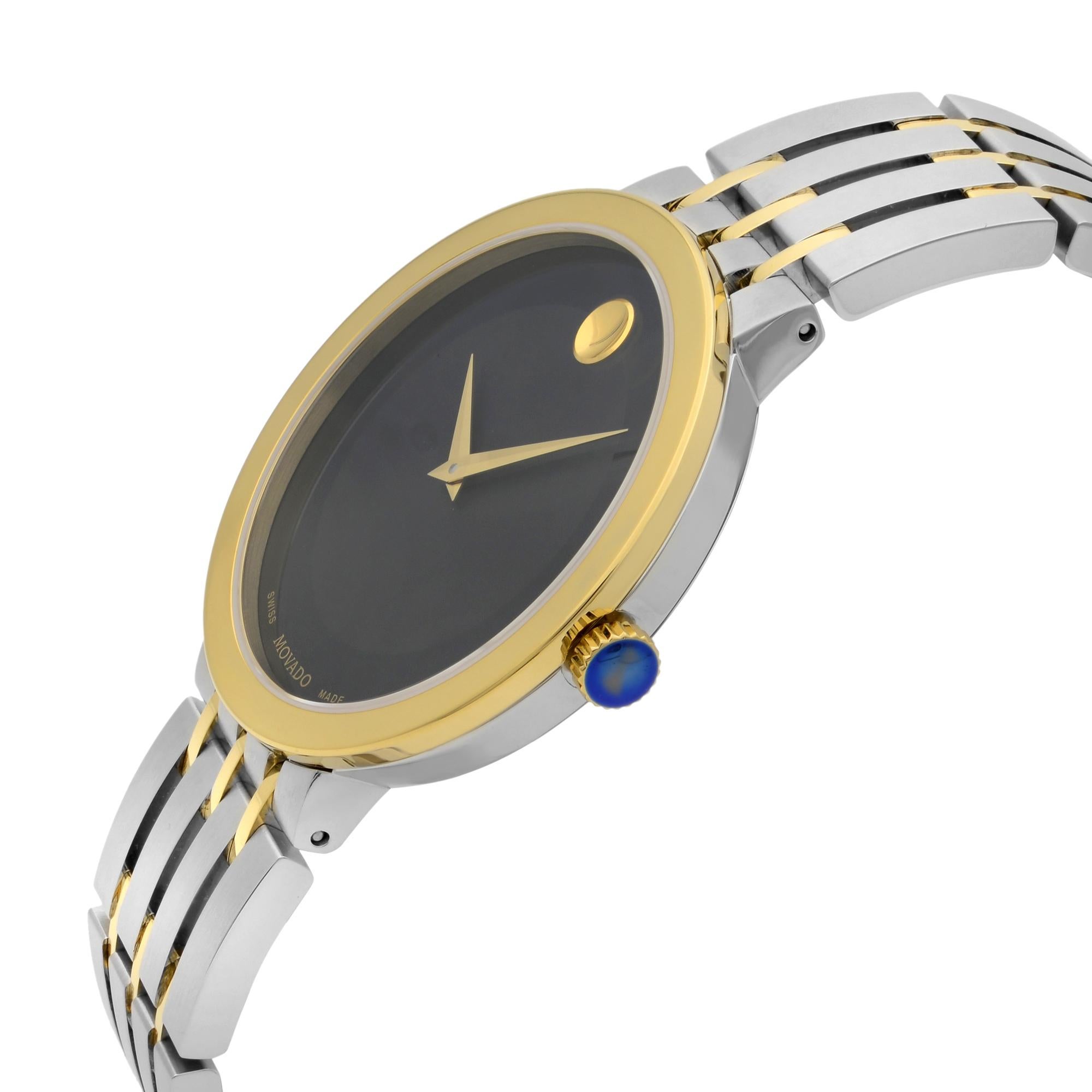 Movado Esperanza Montre pour femme en acier inoxydable bicolore et quartz 607058 Neuf - En vente à New York, NY