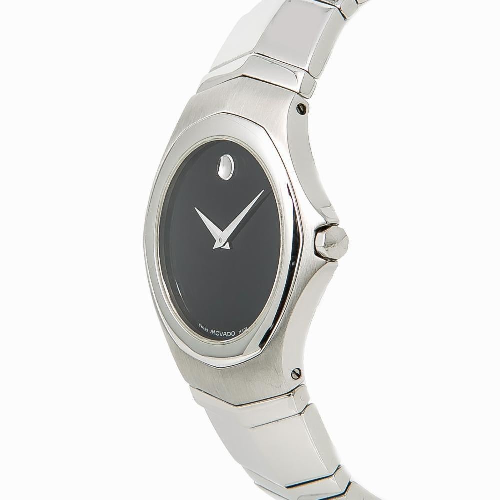 custom quartz stainless steel watch black