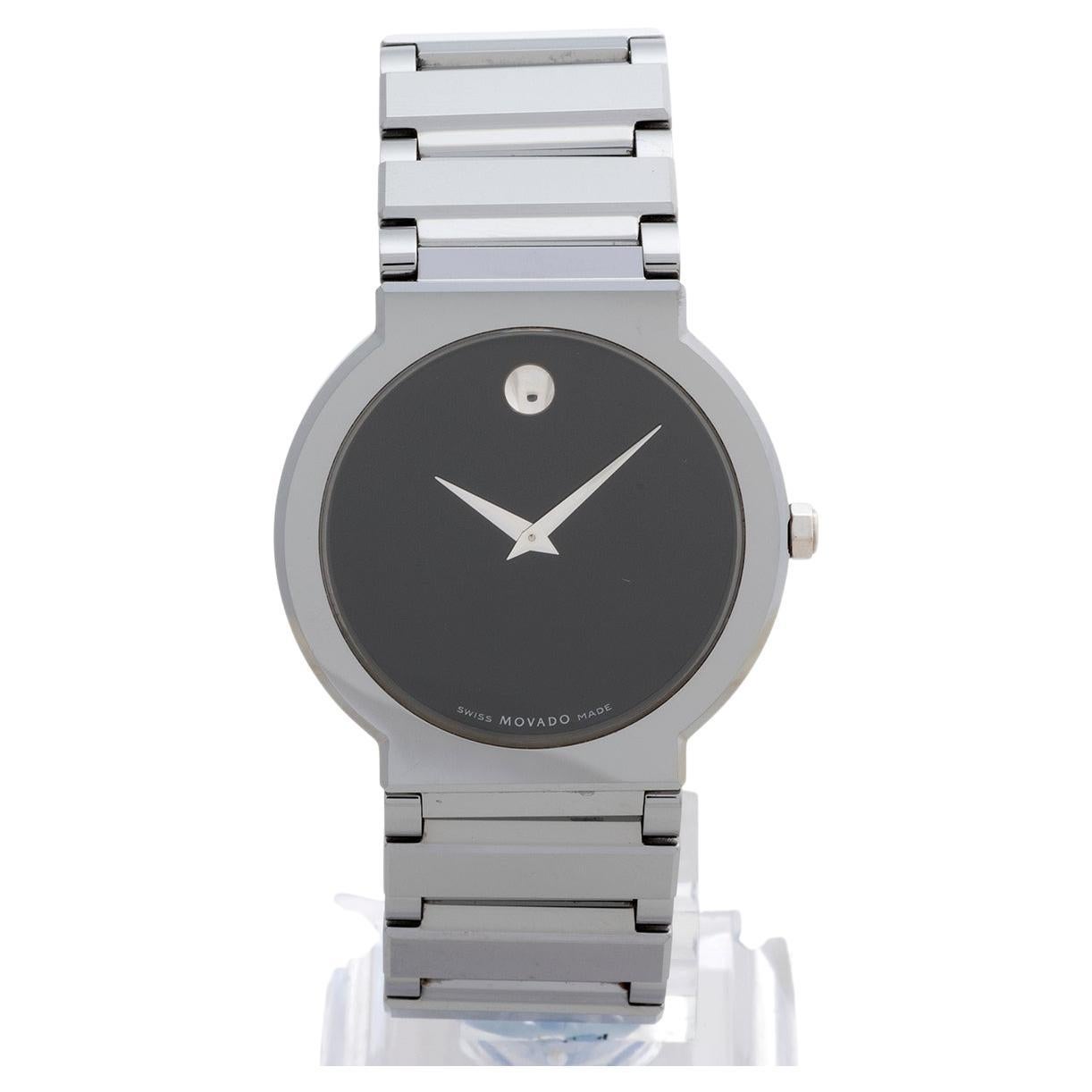 Our Movado Fiero features a 35mm Tungsten Carbide and stainless steel case with tungsten carbide and stainless steel bracelet, a rare and desirable reference 89.C6.1871. Presented in outstanding condition with little signs os use from new, this