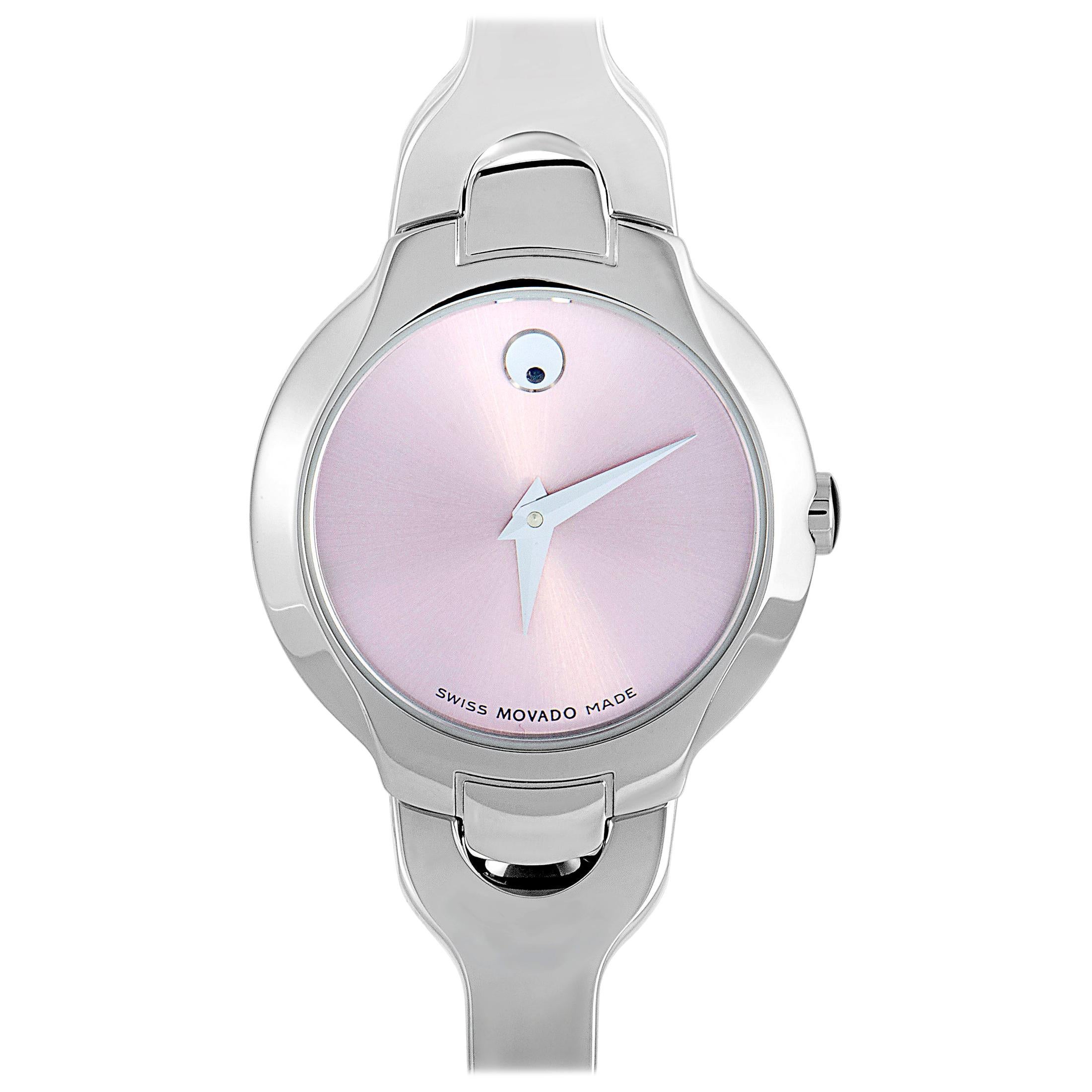 Movado Kara Pink Dial Watch 0605284