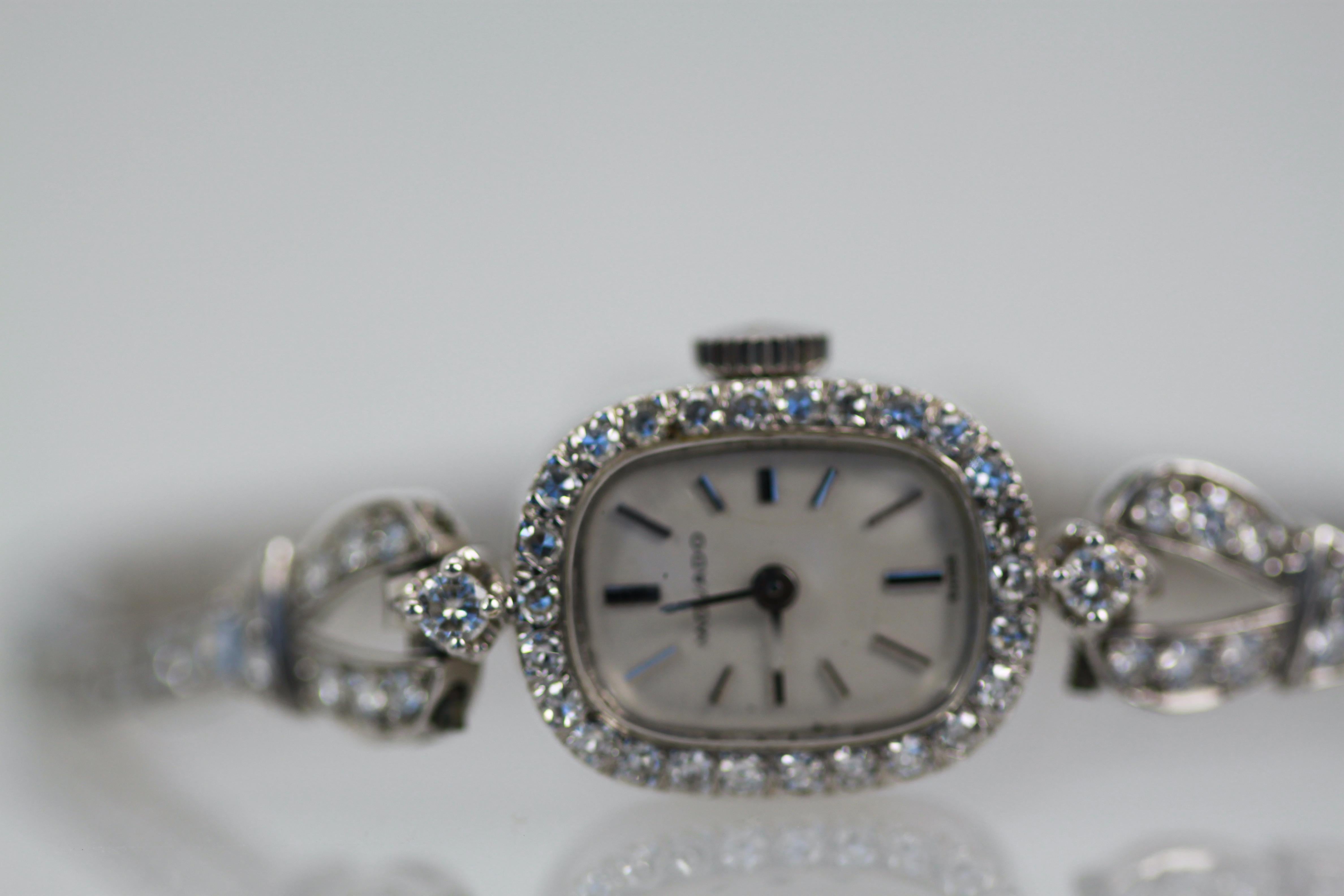 Movado Ladies Diamond Wristwatch 14K en vente 1