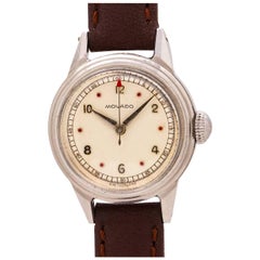 Vintage Movado Ladies Stainless Steel manual Wristwatch, circa 1940s