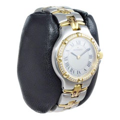 Movado Lady Dress Watch Steel and 18Kt. Gold, circa 1990's
