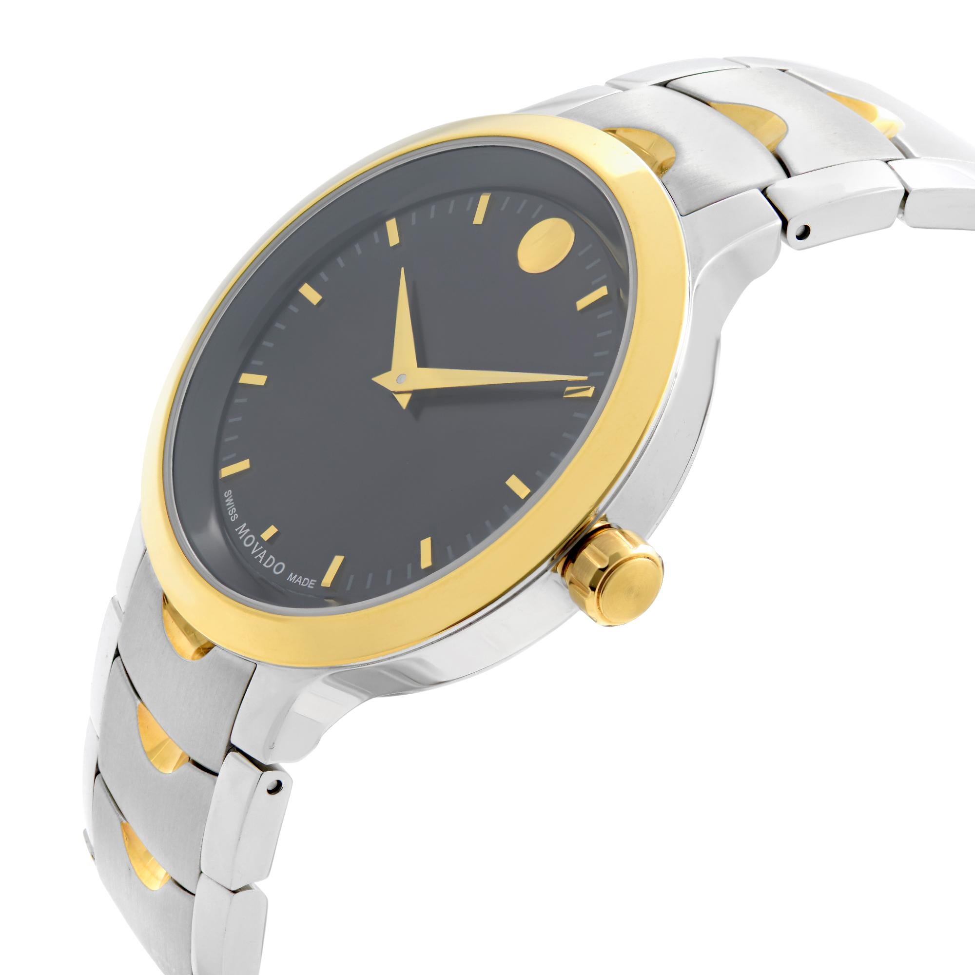 movado luno two tone