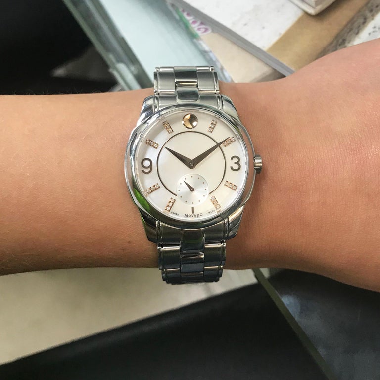 Movado LX Steel Diamond Mother of Pearl Dial Quartz Ladies  display picture 1