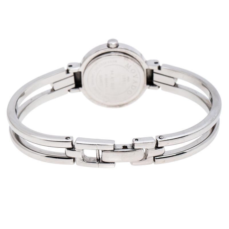 Contemporary Movado Mother of Pearl Stainless Steel Harmony Women's Wristwatch 23mm