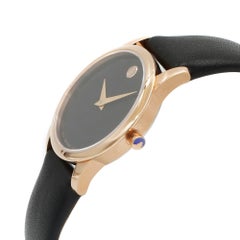 Movado Museum Classic Rose Gold Tone PVD Steel Quartz Ladies Watch 0607079
