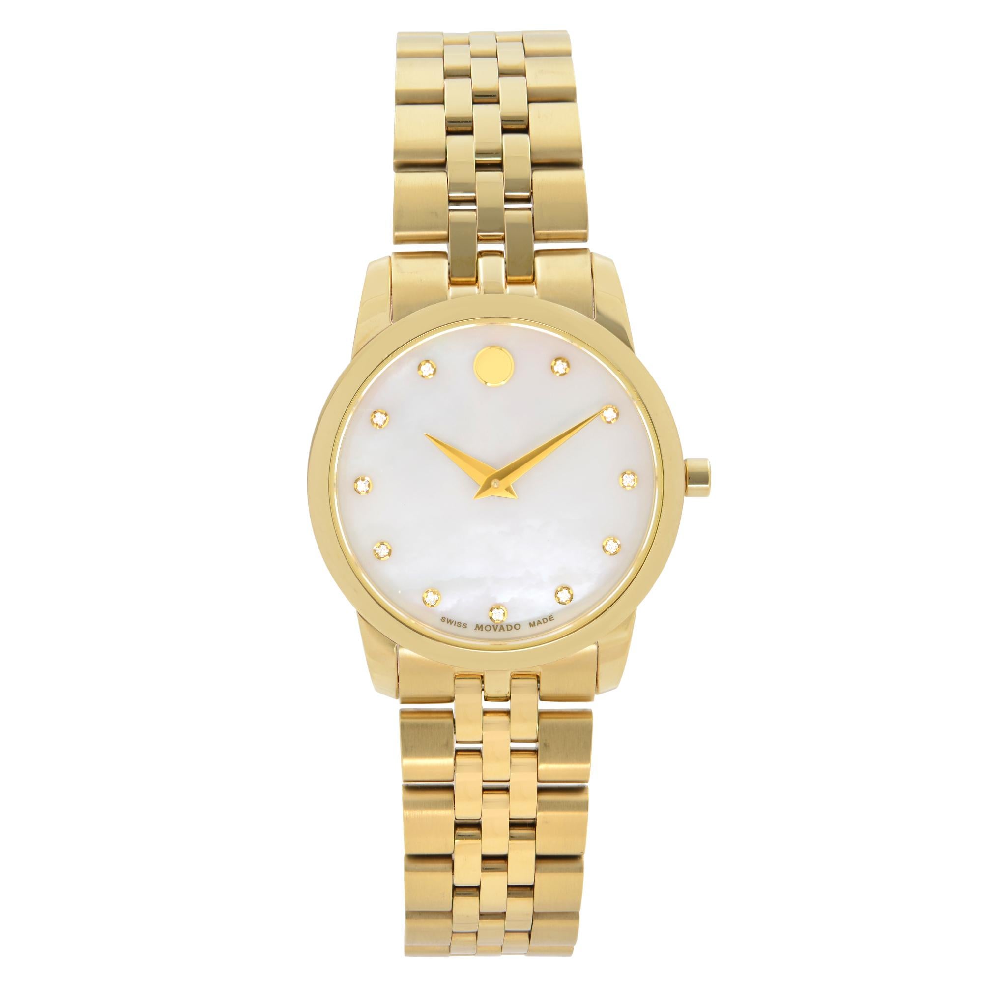 Pearl Diamond Dial Ladies Watch 