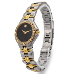 Movado Museum Diamond Bezel Black Dial Quartz Women’s Watch Ref. 85.A1.827.2S