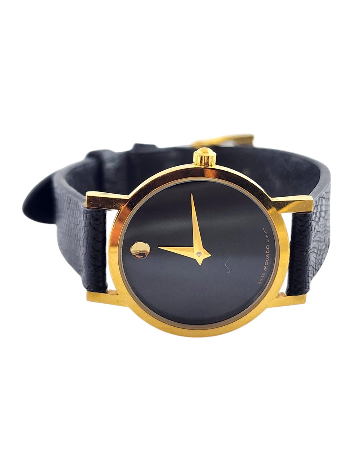 Women's Movado Museum Ladies Watch 87.A1.832 25mm Black Dial #18481